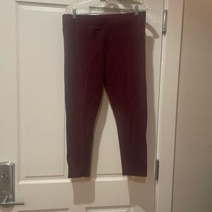 Aerie Burgundy Leggings size xl